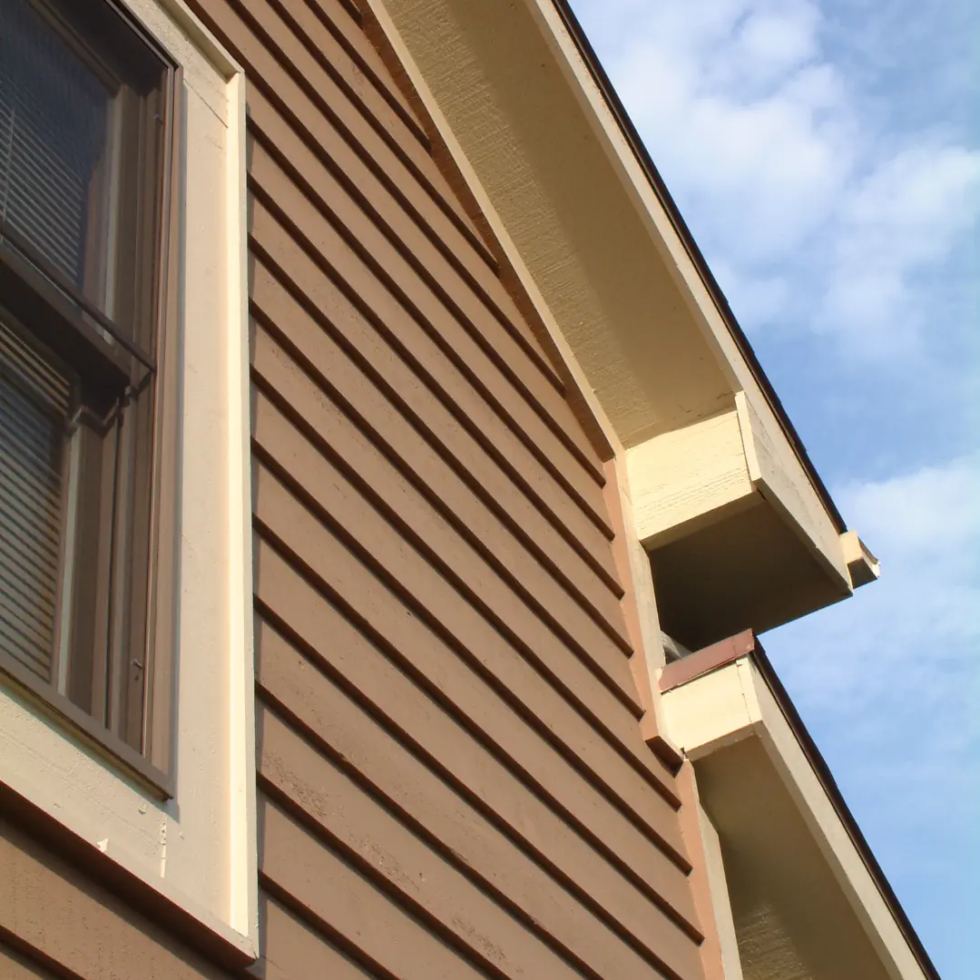 Finished eavestrough and fascia