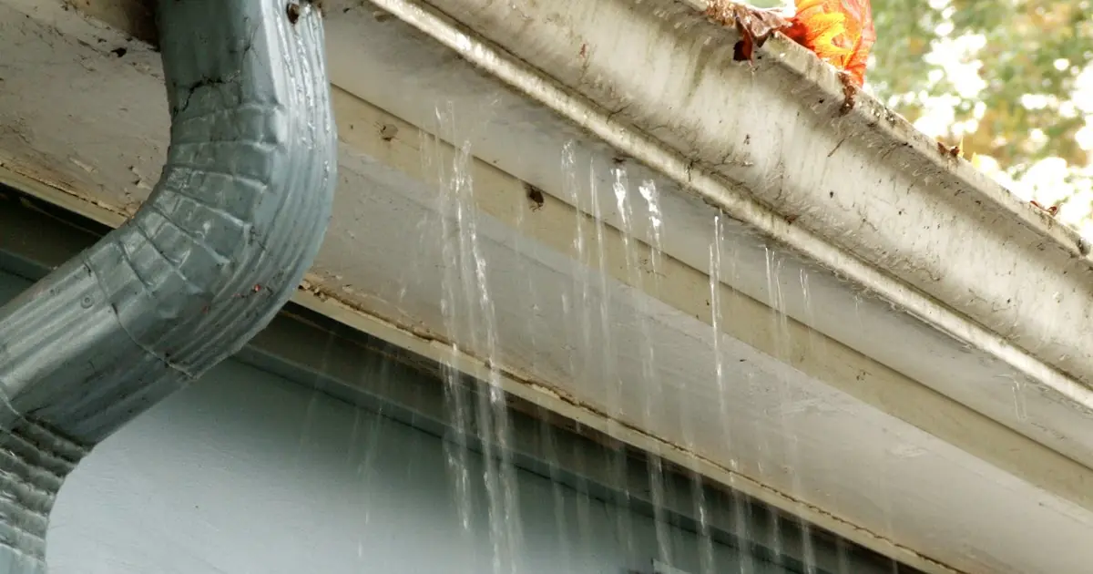 Eavestrough repair and re-slope