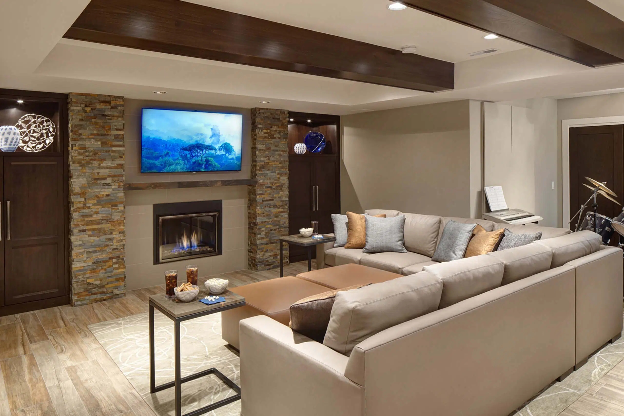 Completed basement suite