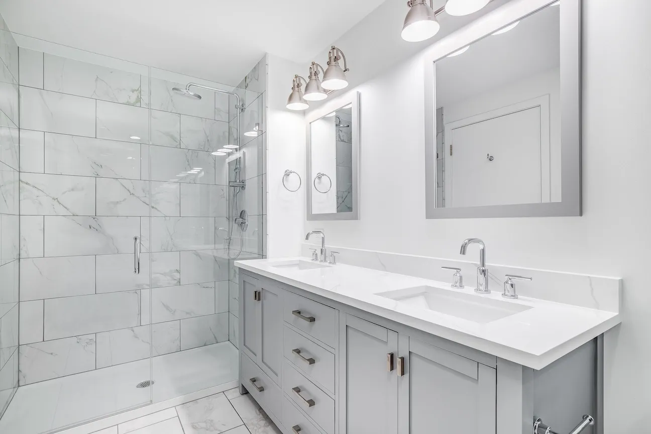 Custom tile shower