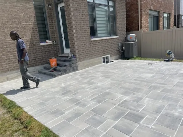 Interlock & Retaining — real LF Builders project photo